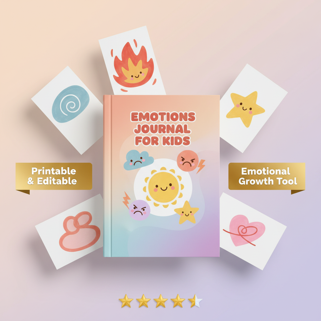 Kids Emotions Journal: Help Your Child Understand, Express & Manage Their Feelings with Ease