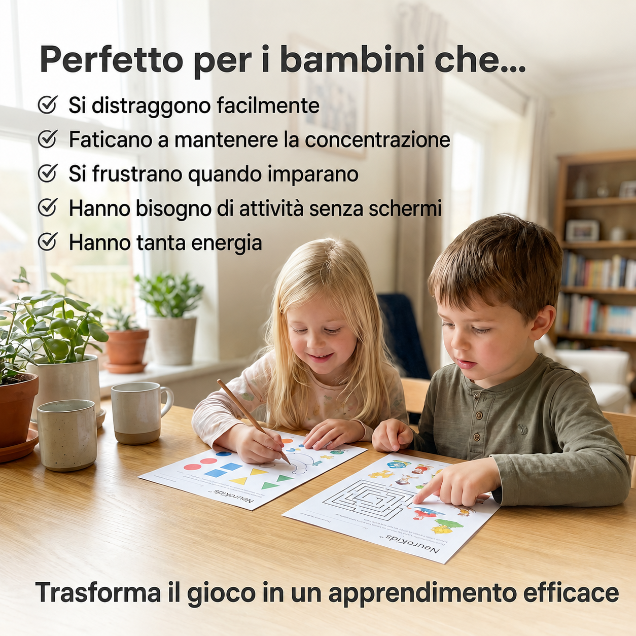 NeuroKids™ +100 attività per potenziare attenzione, concentrazione e apprendimento