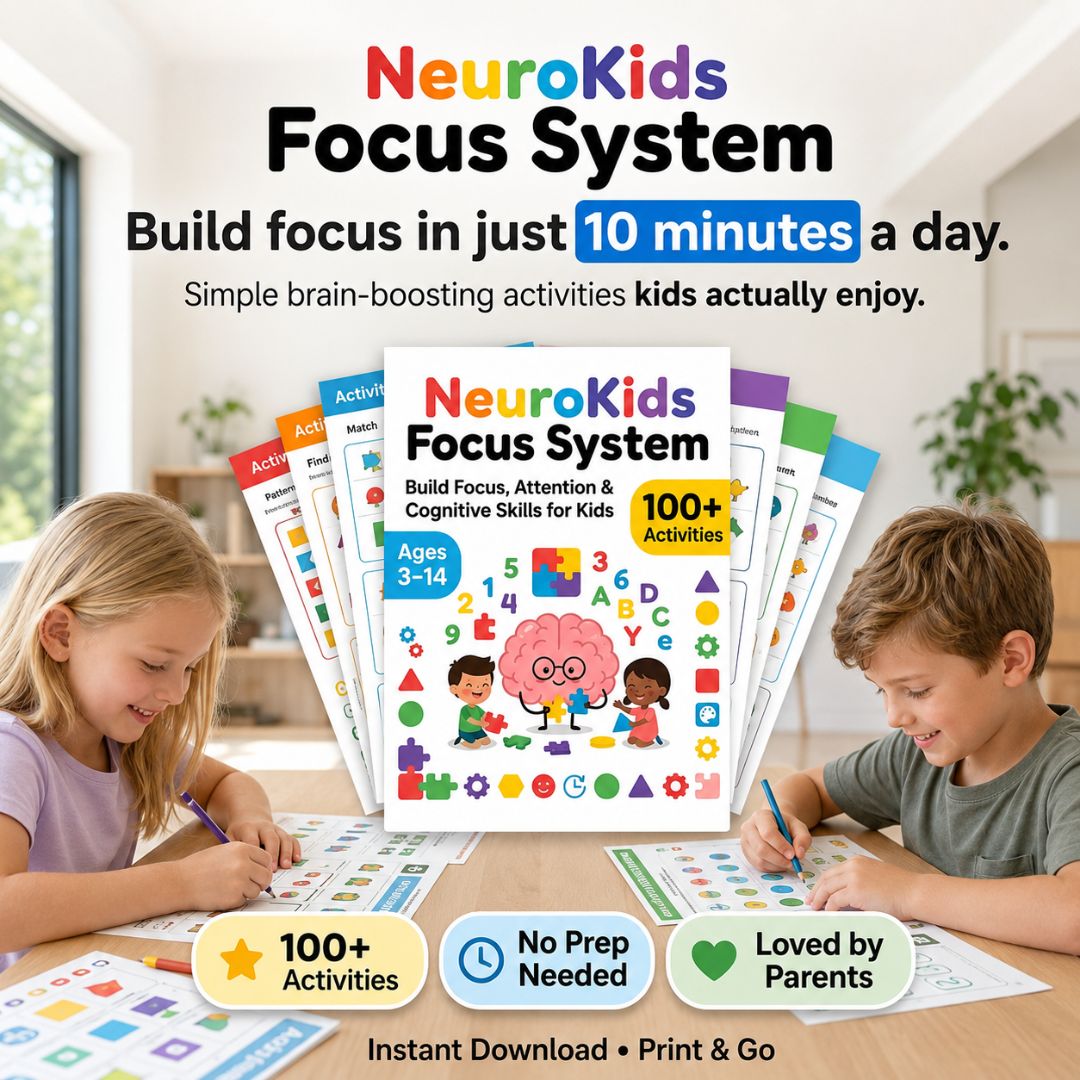 NeuroKids™ : plus de 100 activités pour stimuler l’attention, la concentration et l’apprentissage