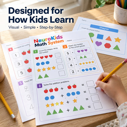 NeuroKids Math System™ 350+ Activities to Help Your Child Stop Struggling with Math