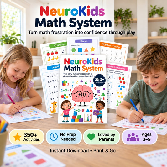 NeuroKids Math System™ : Plus de 350 activités pour aider votre enfant à surmonter les difficultés en mathématiques