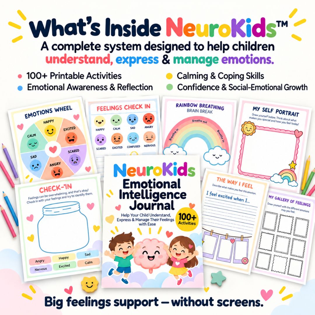 NeuroKids Emotional Intelligence Journal: Help Your Child Understand, Express & Manage Their Feelings with Ease