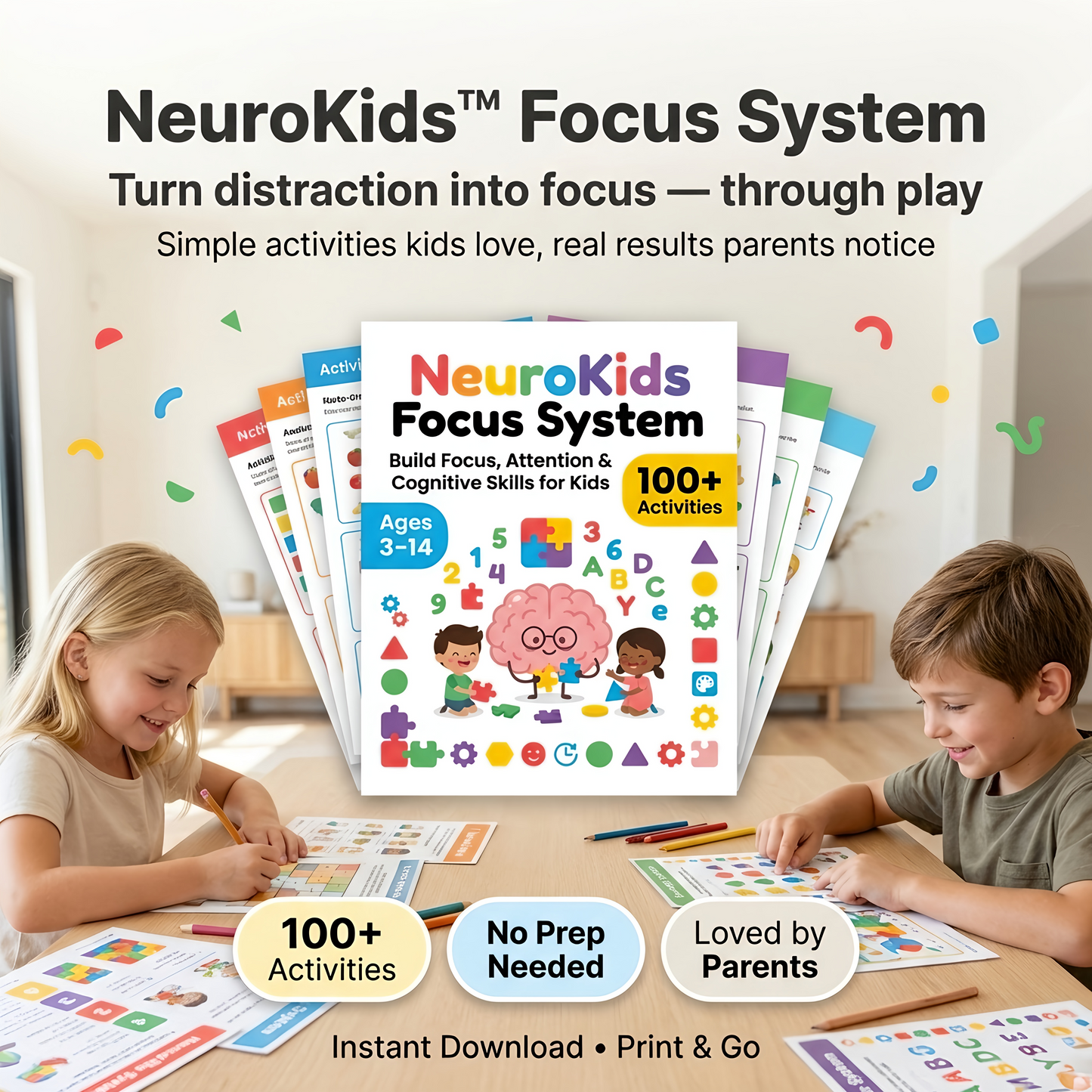 NeuroKids™ +100 Activities to Boost Attention, Focus, and Learning